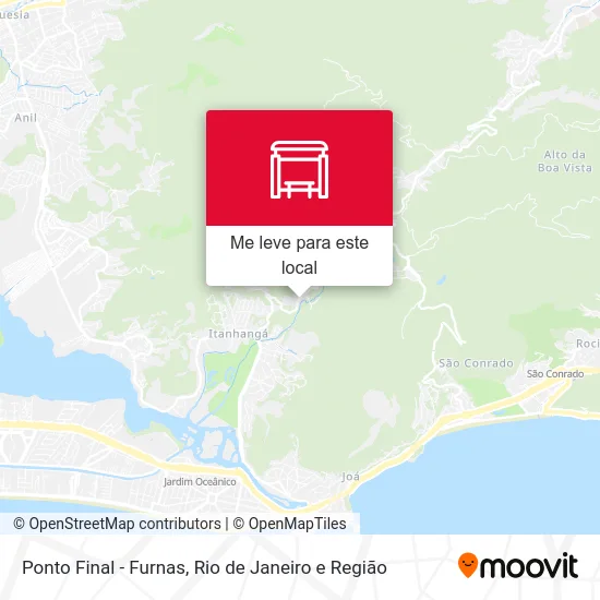 Ponto Final - Furnas mapa