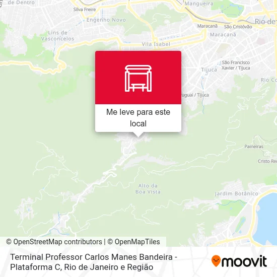 Terminal Professor Carlos Manes Bandeira - Plataforma C mapa