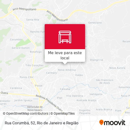 Rua Corumbá, 52 mapa