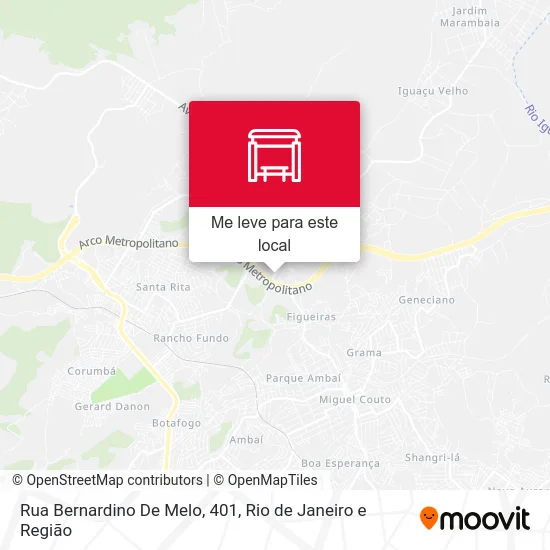 Rua Bernardino De Melo, 401 mapa