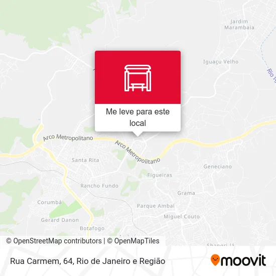 Rua Carmem, 64 mapa