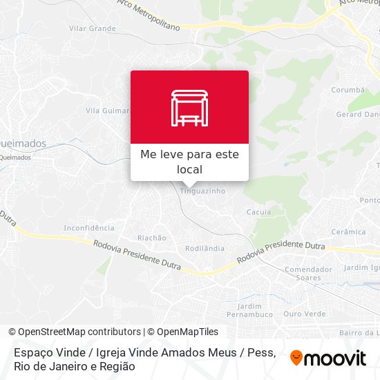 Espaço Vinde / Igreja Vinde Amados Meus / Pess mapa