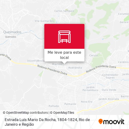 Estrada Luís Mario Da Rocha, 1804-1824 mapa