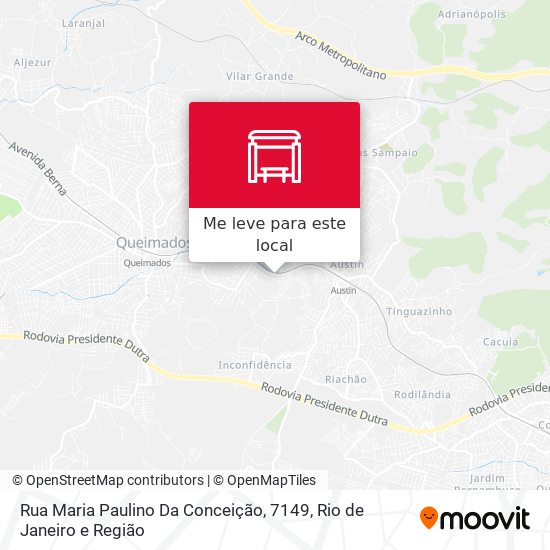 Rua Maria Paulino Da Conceição, 7149 mapa