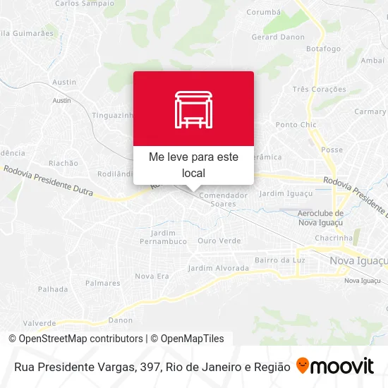 Rua Presidente Vargas, 397 mapa