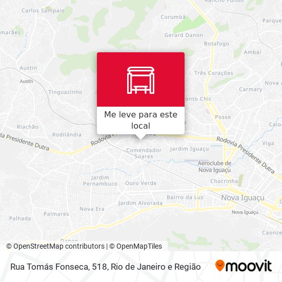 Rua Tomás Fonseca, 518 mapa