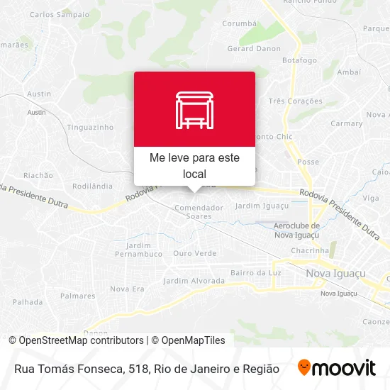 Rua Tomás Fonseca, 518 mapa