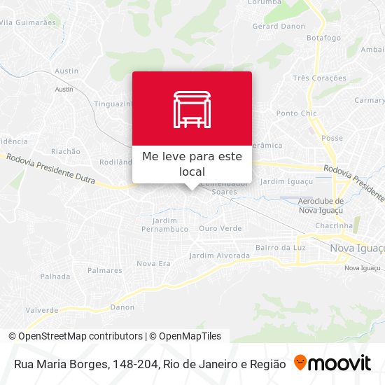 Rua Maria Borges, 148-204 mapa