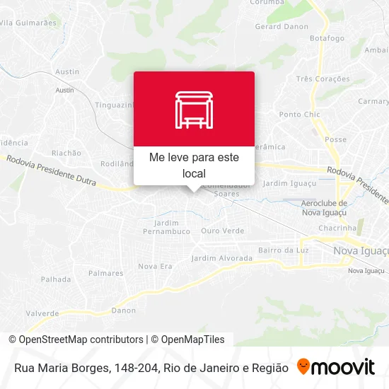 Rua Maria Borges, 148-204 mapa