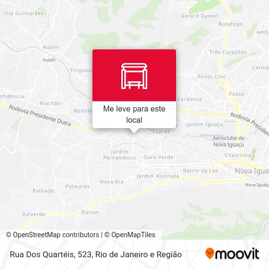 Rua Dos Quartéis, 523 mapa