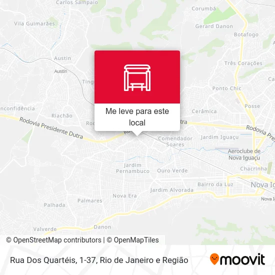 Rua Dos Quartéis, 1-37 mapa