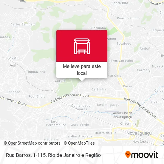 Rua Barros, 1-115 mapa