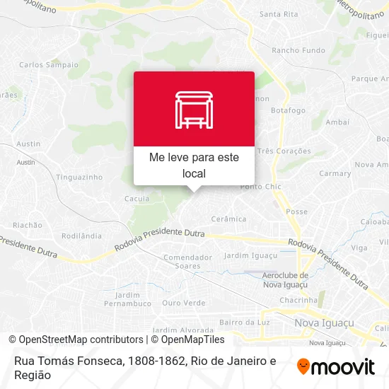 Rua Tomás Fonseca, 1808-1862 mapa
