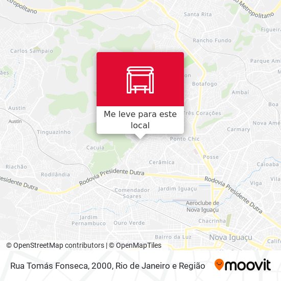 Rua Tomás Fonseca, 2000 mapa