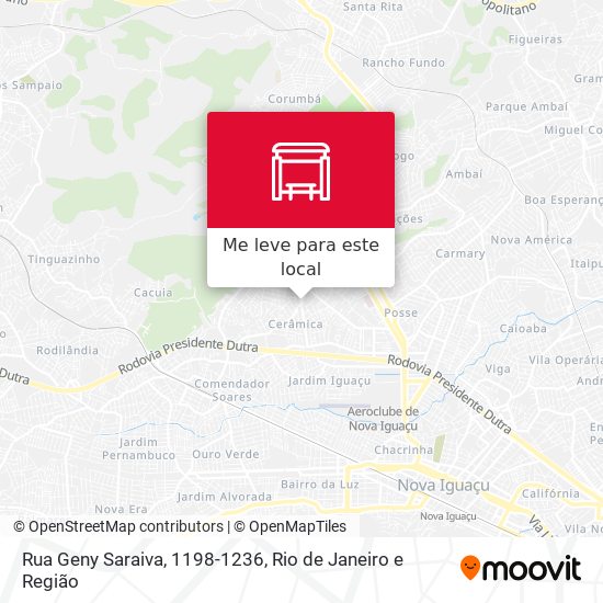 Rua Geny Saraiva, 1198-1236 mapa