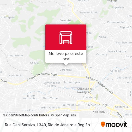 Rua Geni Saraiva, 1340 mapa