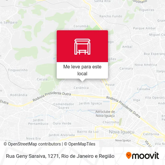 Rua Geny Saraiva, 1271 mapa
