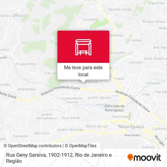 Rua Geny Saraiva, 1902-1912 mapa