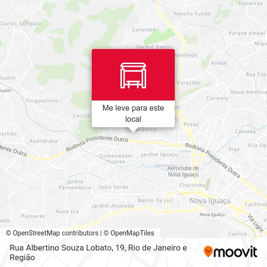 Rua Albertino Souza Lobato, 19 mapa