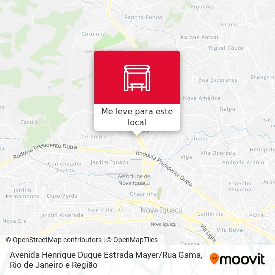 Avenida Henrique Duque Estrada Mayer / Rua Gama mapa