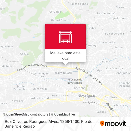 Rua Oliveiros Rodrigues Alves, 1358-1400 mapa