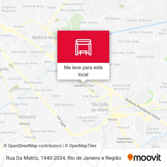 Rua Da Matriz, 1940-2034 mapa