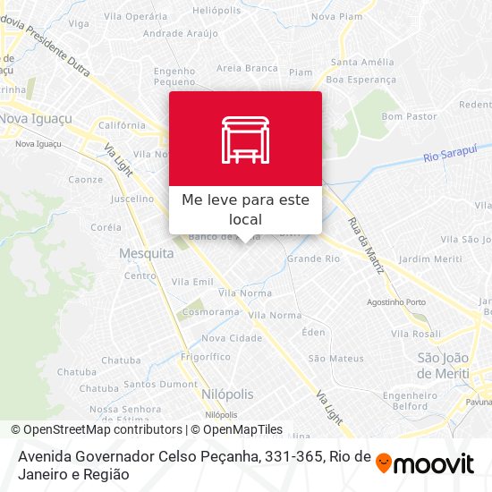 Avenida Governador Celso Peçanha, 331-365 mapa