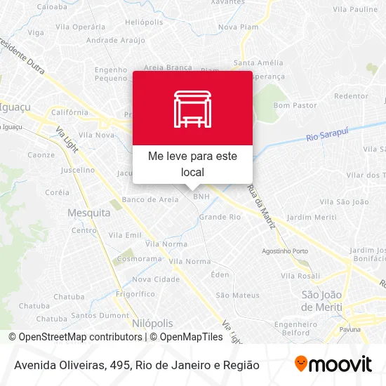 Avenida Oliveiras, 495 mapa