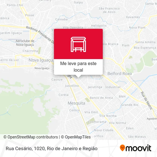 Rua Cesário, 1020 mapa