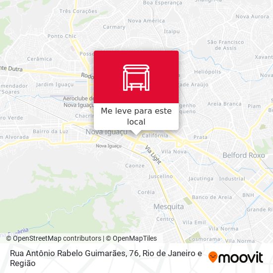 Rua Antônio Rabelo Guimarães, 76 mapa