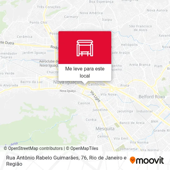 Rua Antônio Rabelo Guimarães, 76 mapa