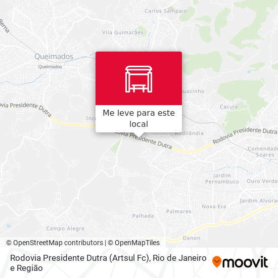 Rodovia Presidente Dutra (Artsul Fc) mapa