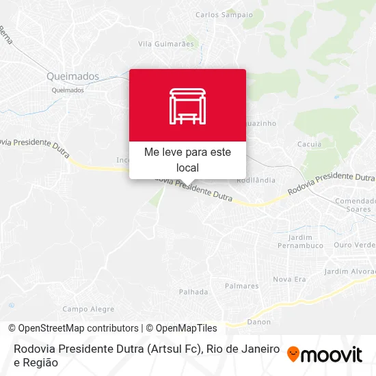 Rodovia Presidente Dutra (Artsul Fc) mapa