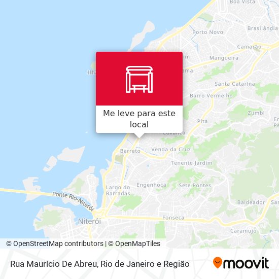 Rua Maurício De Abreu mapa