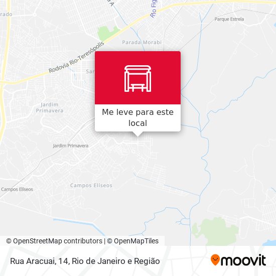 Rua Aracuai, 14 mapa
