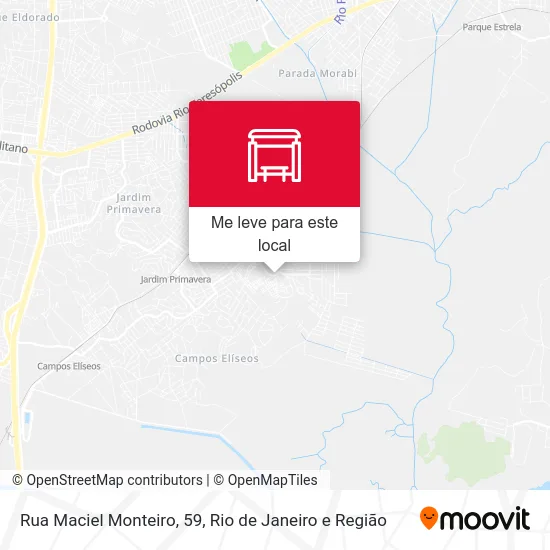 Rua Maciel Monteiro, 59 mapa
