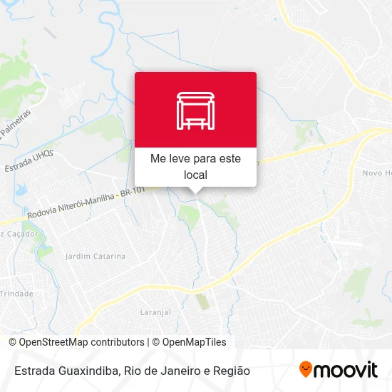 Estrada Guaxindiba mapa