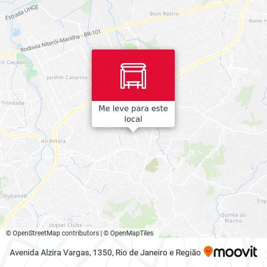 Avenida Alzira Vargas, 1350 mapa
