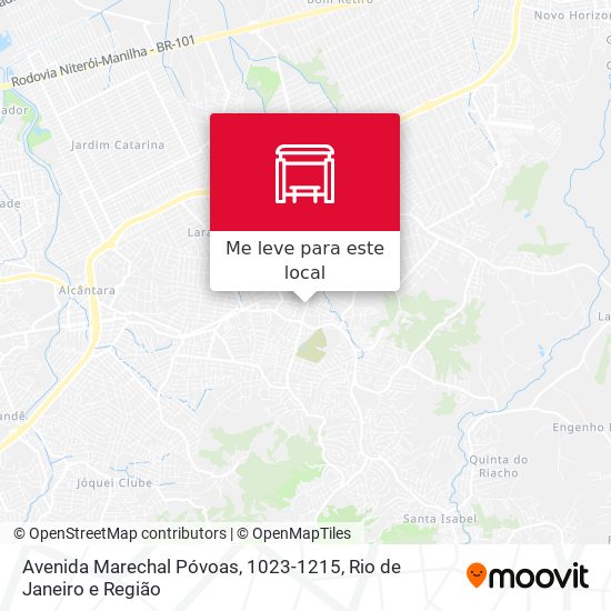 Avenida Marechal Póvoas, 1023-1215 mapa