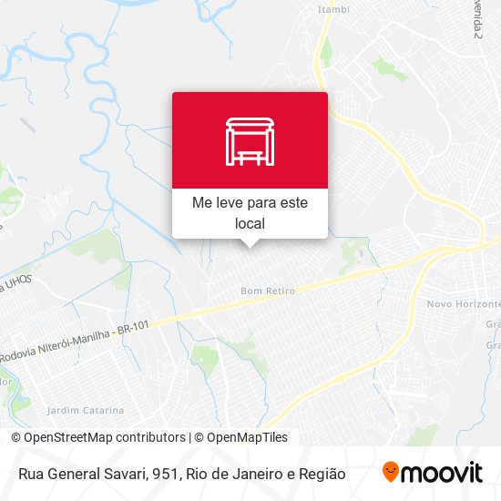 Rua General Savari, 951 mapa