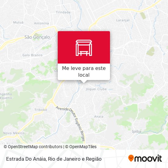 Estrada Do Anáia mapa