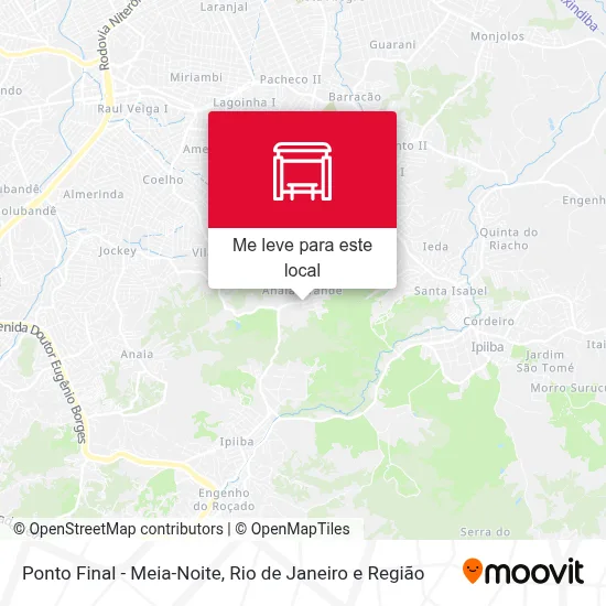 Ponto Final - Meia-Noite mapa