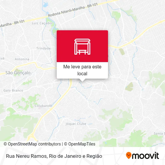 Rua Nereu Ramos mapa