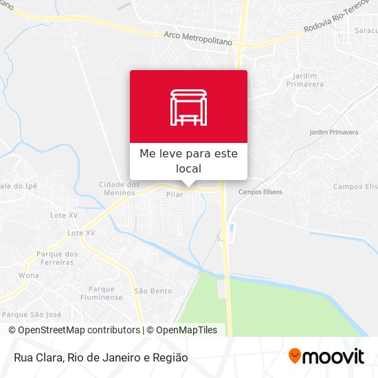 Rua Clara mapa