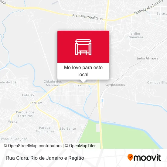 Rua Clara mapa