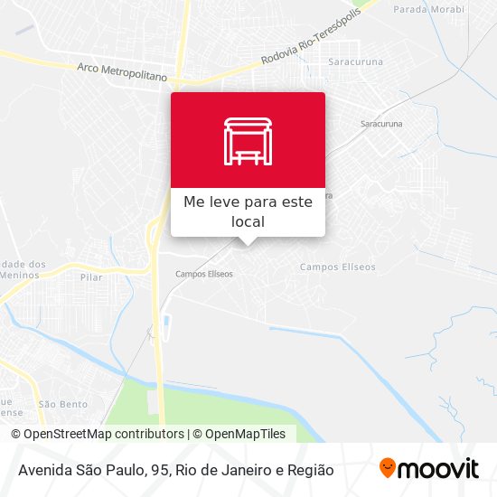 Avenida São Paulo, 95 mapa