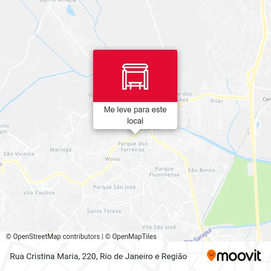 Rua Cristina Maria, 220 mapa