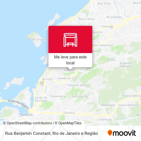 Rua Benjamin Constant mapa