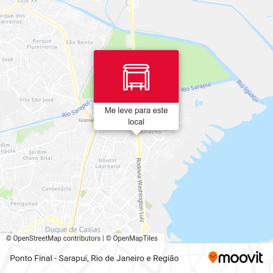 Ponto Final - Sarapuí mapa