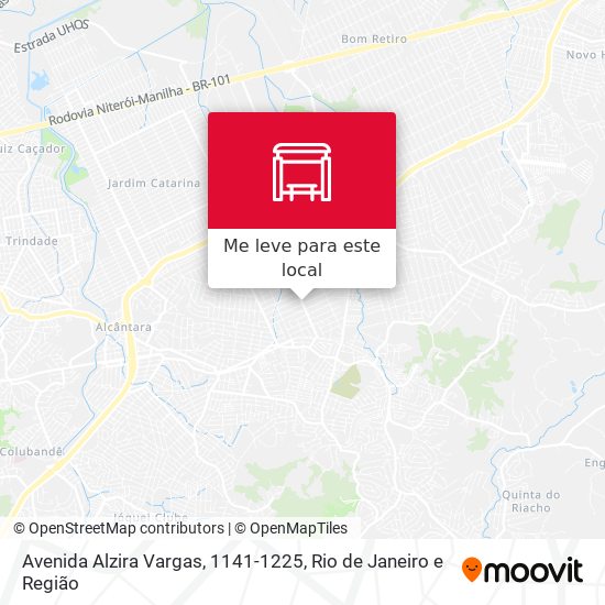 Avenida Alzira Vargas, 1141-1225 mapa